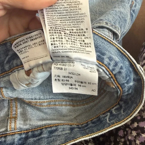 Levi's Original Button Fly 501 Straight Leg Jeans Size 32 - Picture 6 of 7